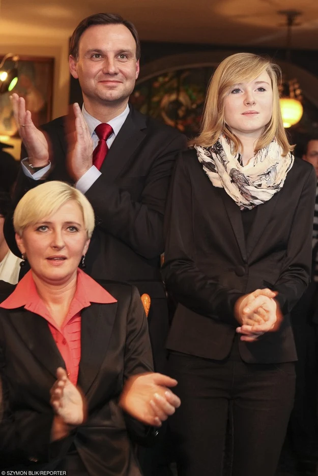 Kinga Duda z rodzicami