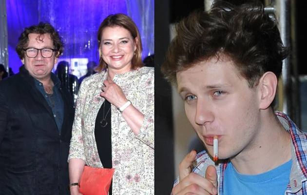 Antek Królikowski i rodzice