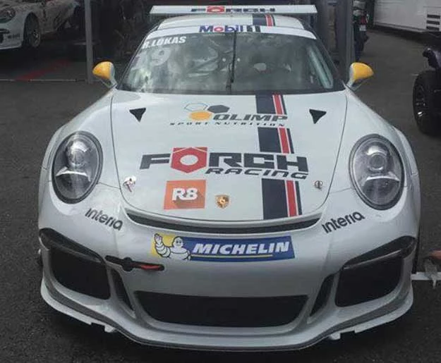 Porsche Förch Racing Robert Lukas w barwach  Lukas Motorsport , R8 Motorsport i Interii