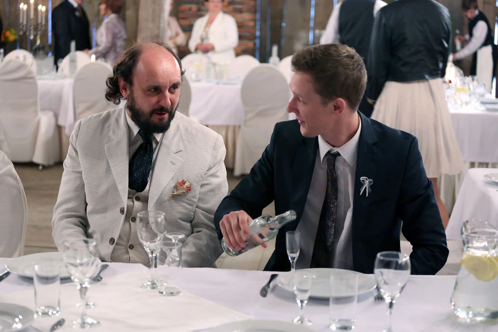 Adam Woronowicz (L) w filmie "Demon"