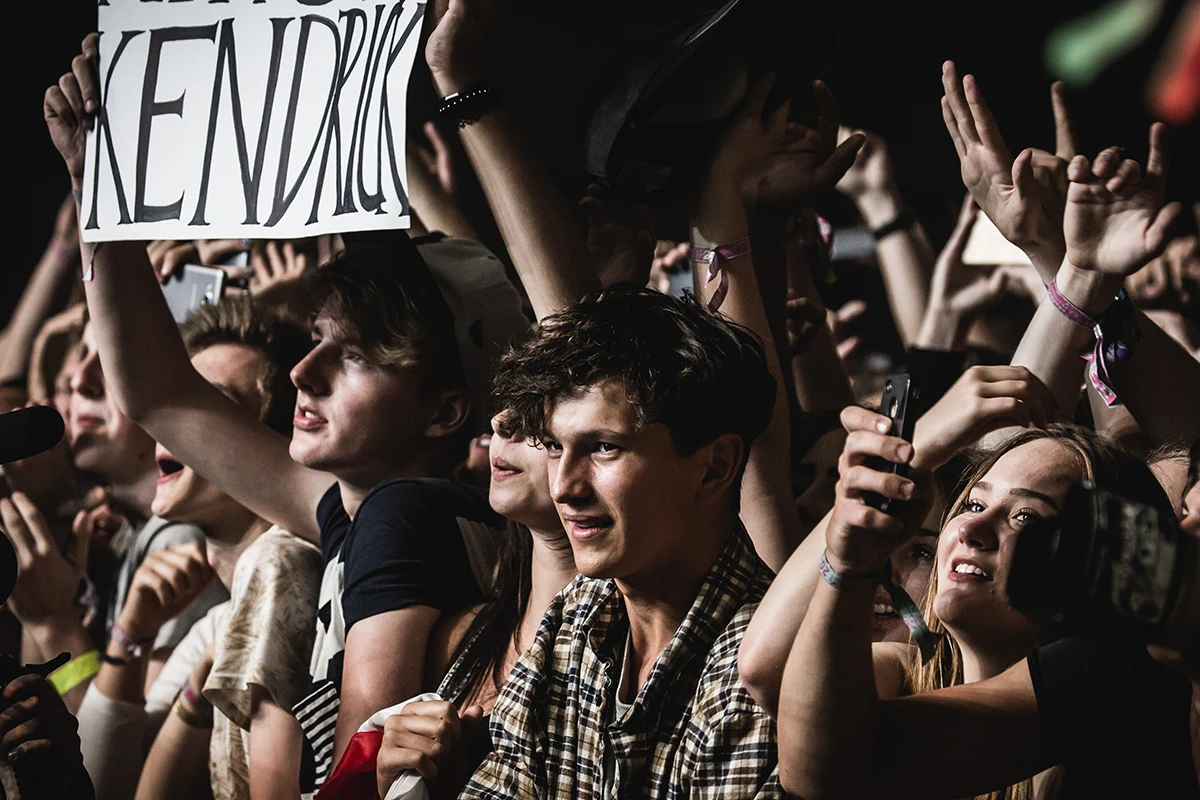 Publiczność na koncercie Kendricka Lamara