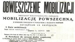 Mobilizację powszechną ogłoszono 31 sierpnia fot. Wikipedia