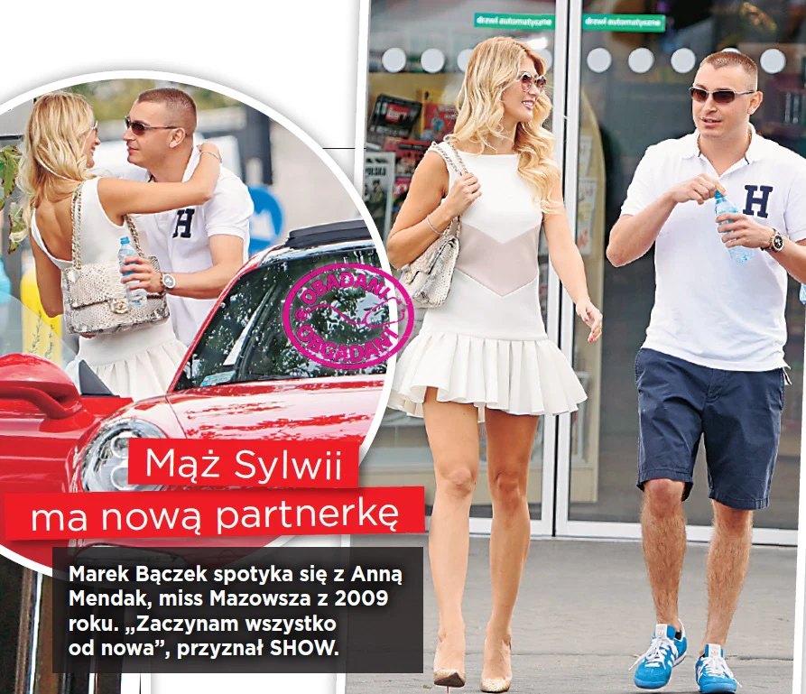Marek Bączek z nową partnerką, Anną Mendak Marek Bączek z nową partnerką, Anną Mendak