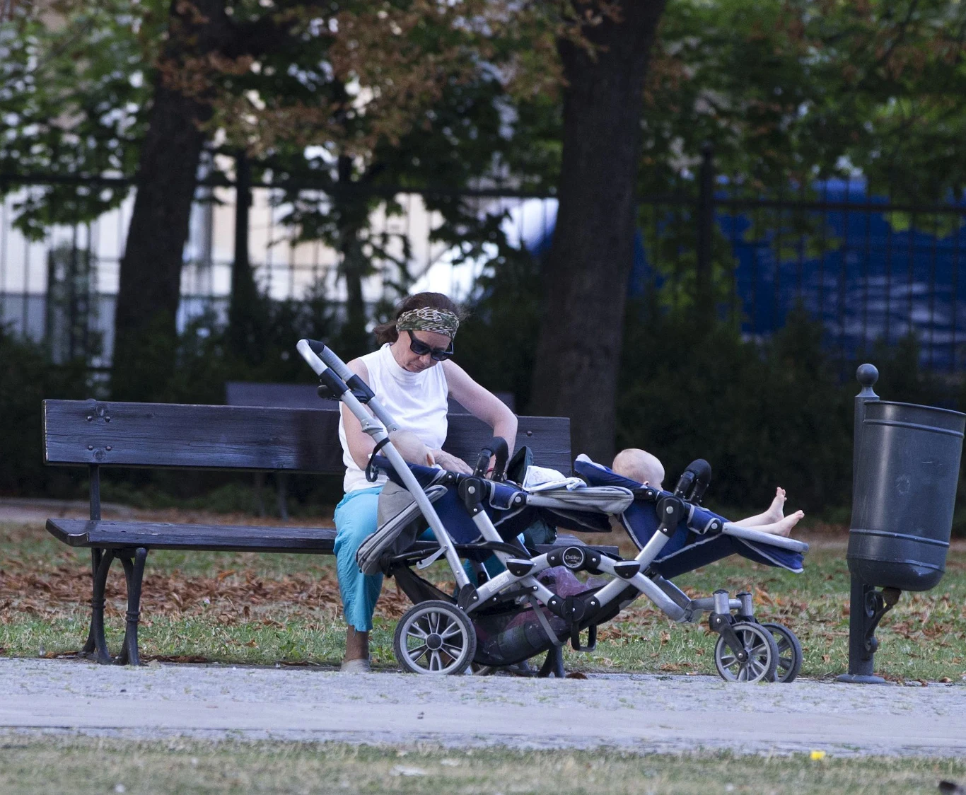 Barbara Sienkiewicz z bliźniakami Barbara Sienkiewicz z bliźniakami