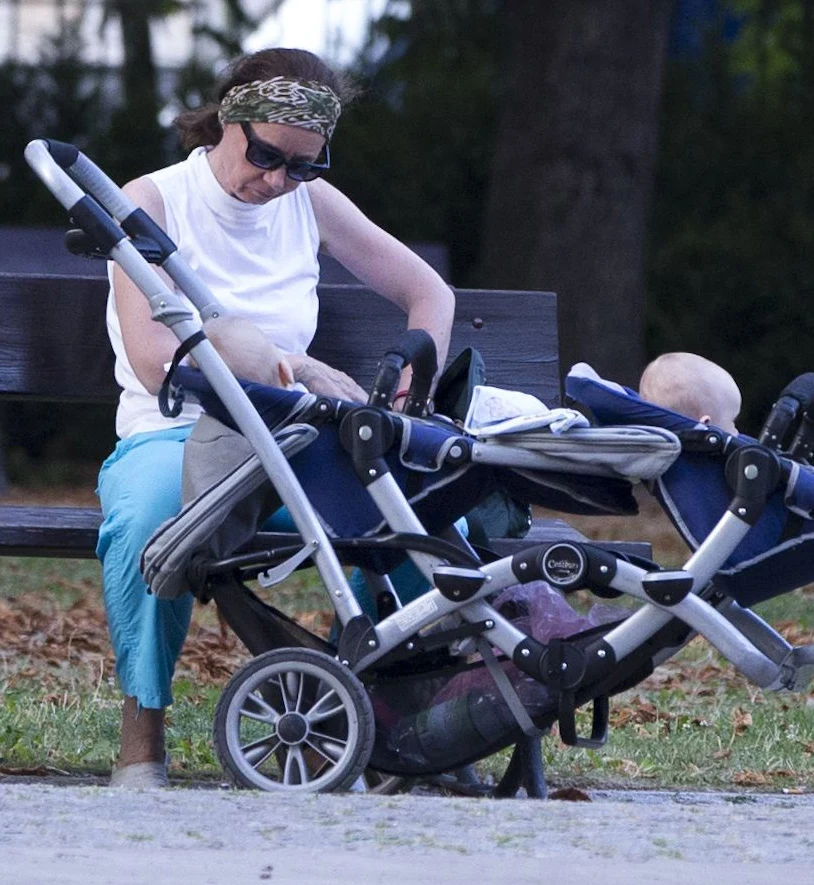 Barbara Sienkiewicz z bliźniakami Barbara Sienkiewicz z bliźniakami