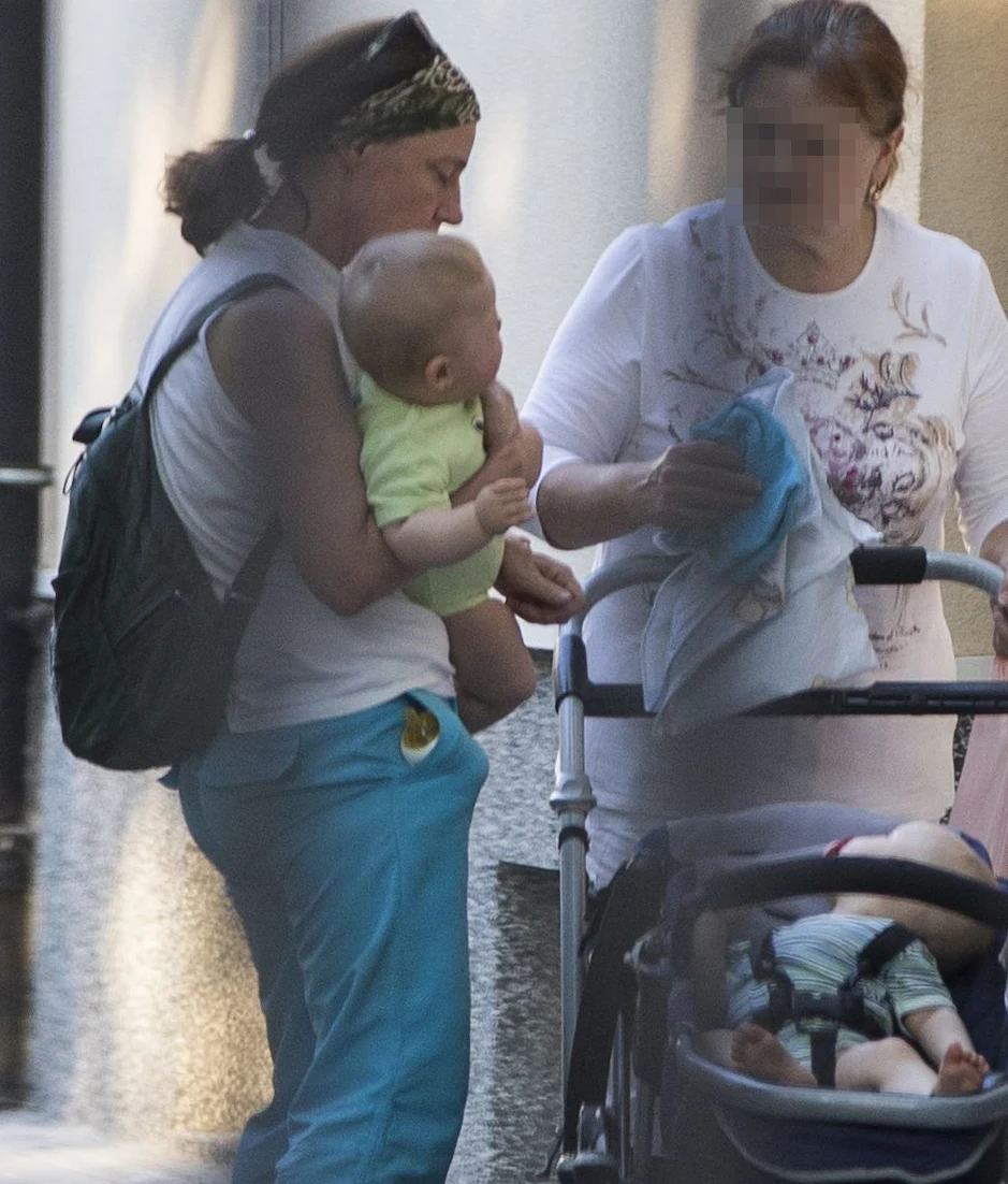 Barbara Sienkiewicz z bliźniakami Barbara Sienkiewicz z bliźniakami