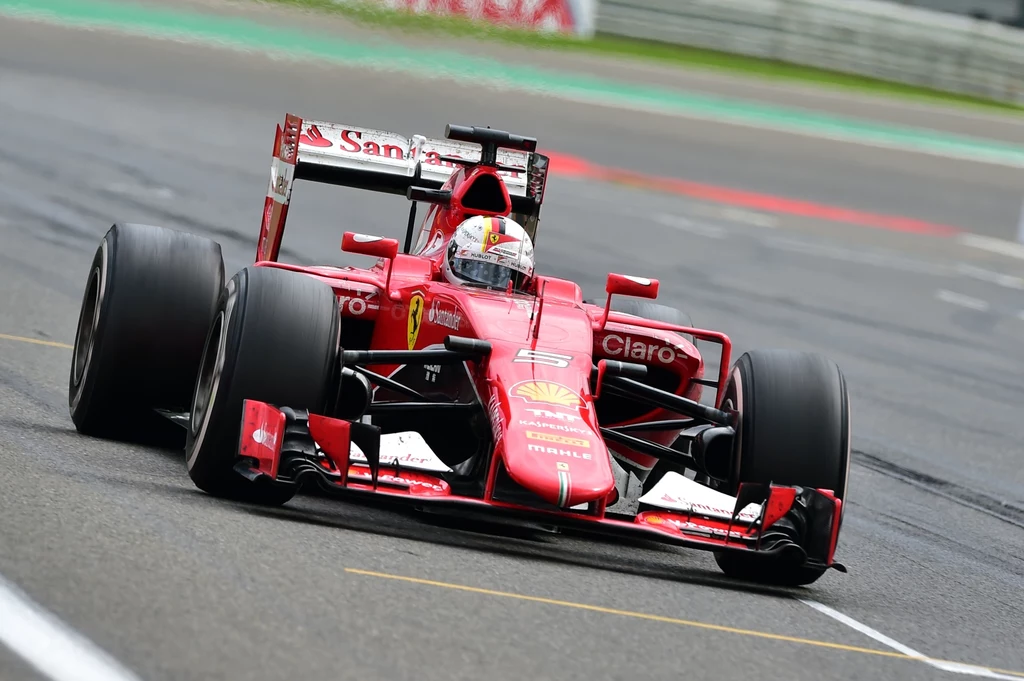 Sebastien Vettel podczas Grand Prix Belgii