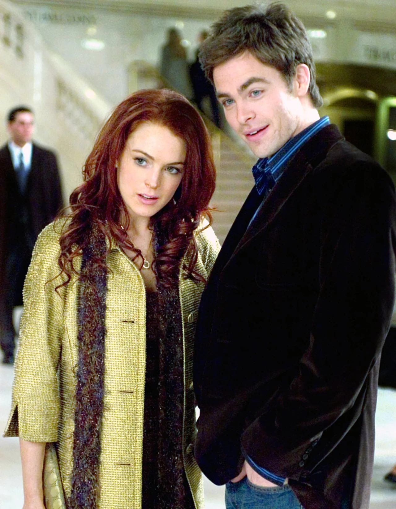 Jako dobrze zapowiadające się hollywoodzkie młode gwiazdy, Pine i Lindsay Lohan zostali sparowani na planie komedii "Całe szczęście" (2006). Ona grała urodzoną szczęściarę, on prawdziwego pechowca. Niespodziewane spotkanie doprowadzało do odmienienia się losów bohaterów.