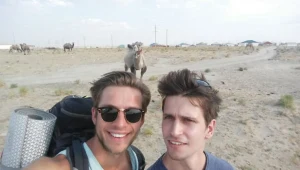 Dawid Czupryński i Michał Malinowski w Kazachstanie (Aralsk)