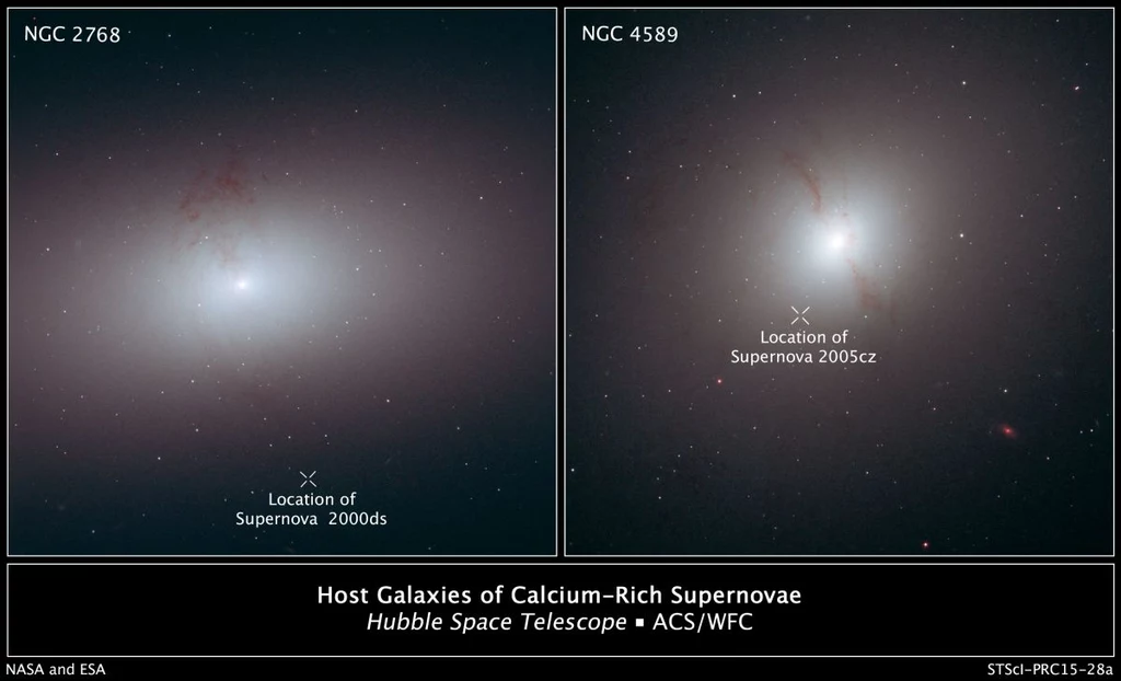 Supernowe poza swoimi macierzystymi galaktykami uchwycone przez teleskop Hubble'a