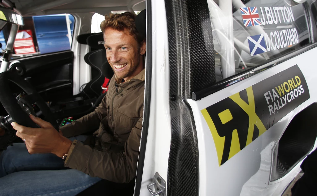 Jenson Button w Mini RX Supercar