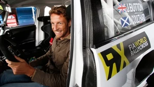 Button i Coulthard za kierownicą samochodów Rally Cross