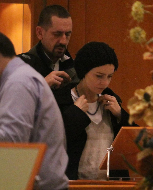 Agata Kulesza z mężem Marcinem Figurskim