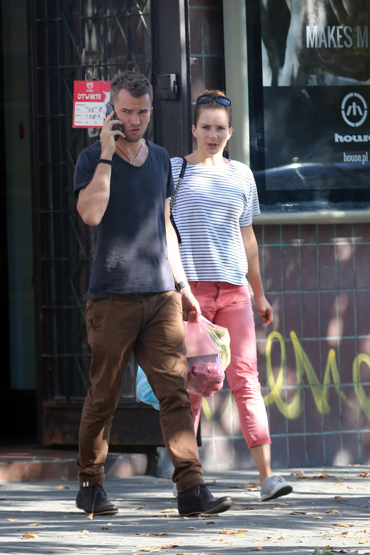 Anna Dereszowska ze swoim partnerem Anna Dereszowska ze swoim partnerem