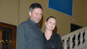 Monika Krzywkowska z mężem Marcinem