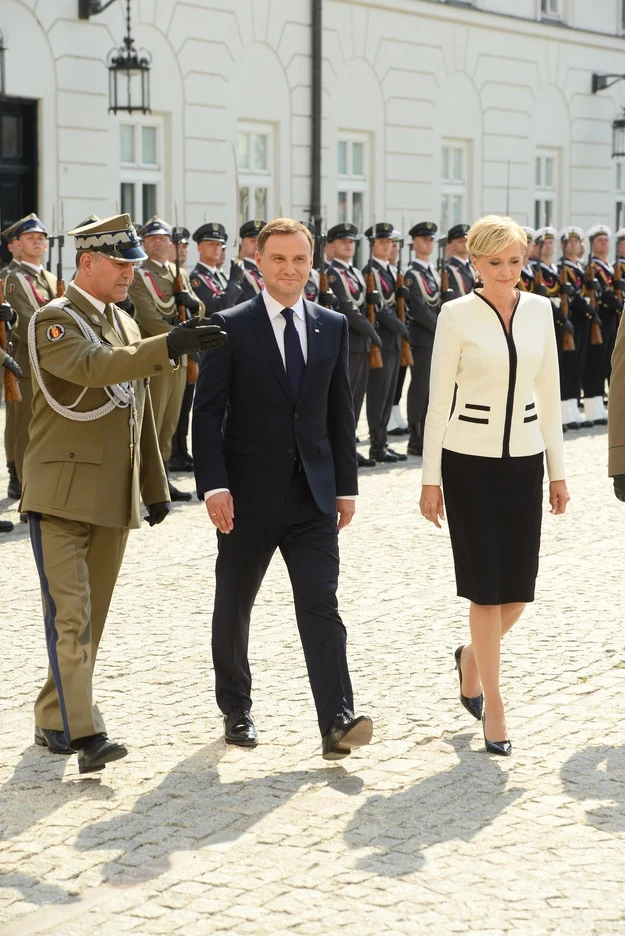 Andrzej Duda w towarzystwie żony Agaty Andrzej Duda w towarzystwie żony Agaty