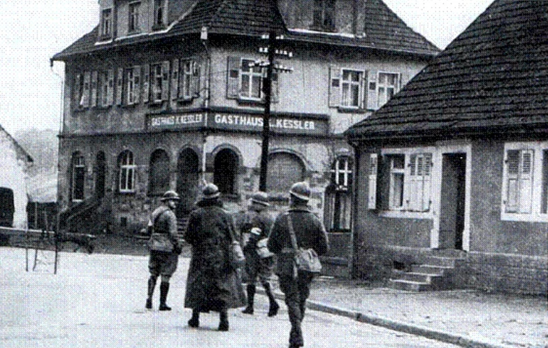 Francuscy żołnierze na terenie Niemiec w 1939 roku