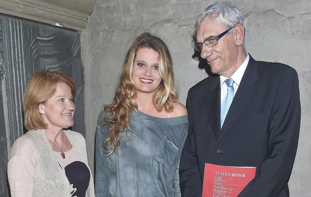 Zofia Zborowska z rodzicami