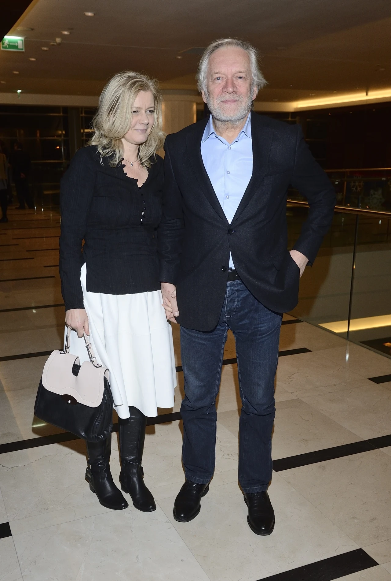 Andrzej Seweryn ze swoją piątą żoną