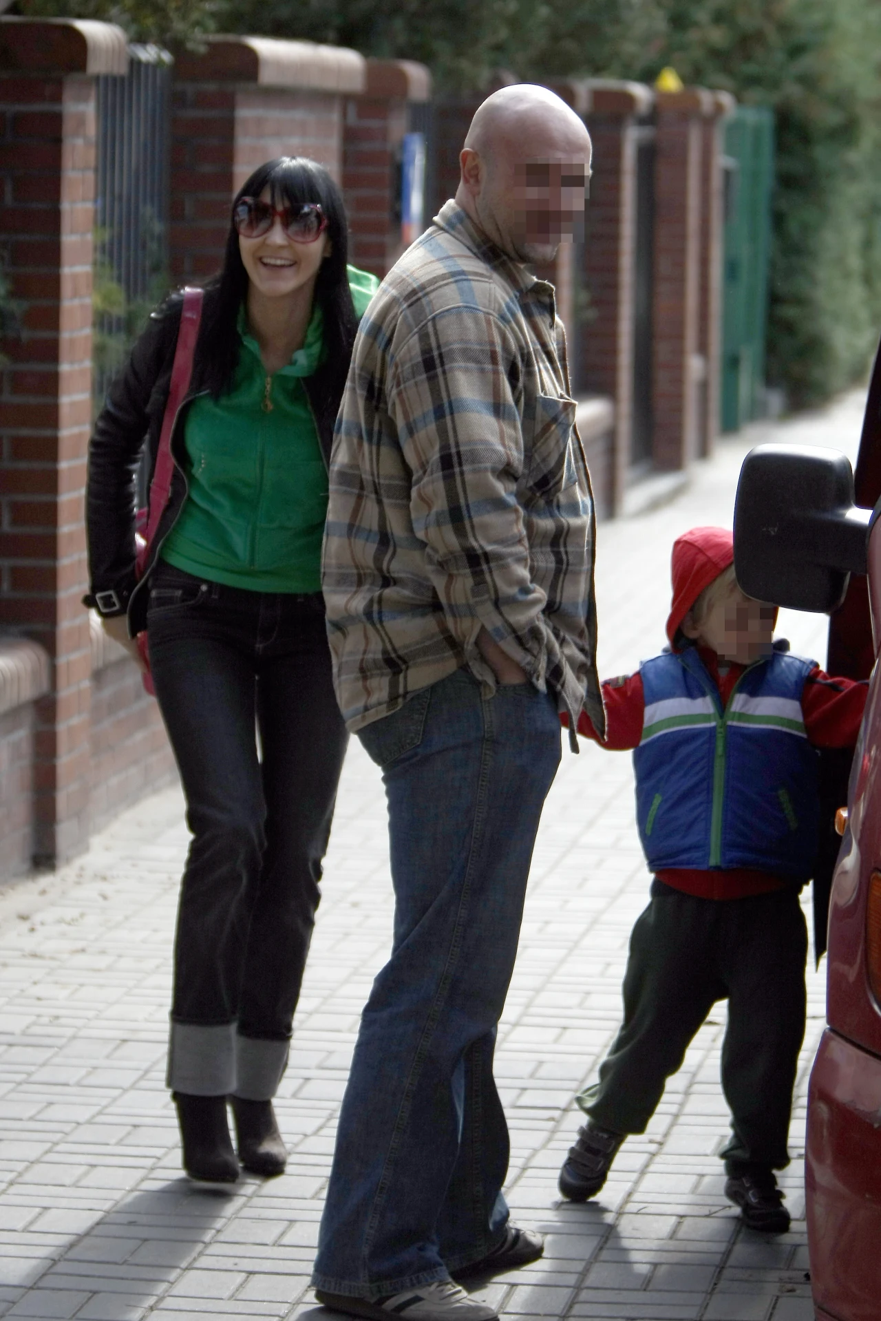 Agnieszka Chylińska z mężem Markiem i synem Ryśkiem Agnieszka Chylińska z mężem Markiem i synem Ryśkiem