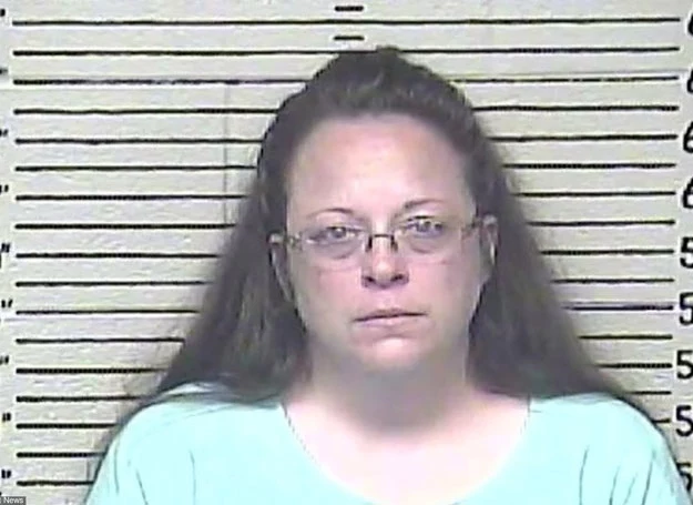 Kim Davis na zdjęciu wykonanym w areszcie 