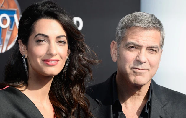 George Clooney z żoną