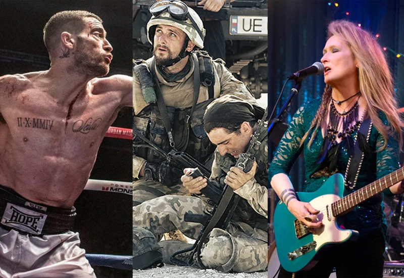 Jake Gyllenhaal w "Do utraty sił", Michał i Piotr Żurawscy w "Karbali" oraz Meryl Streep w "Nigdy nie jest za późno" Jake Gyllenhaal w "Do utraty sił", Michał i Piotr Żurawscy w "Karbali" oraz Meryl Streep w "Nigdy nie jest za późno"