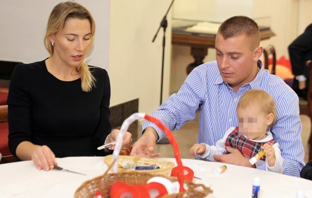 Sylwia Gruchała i Marek Bączek z córką Sylwia Gruchała i Marek Bączek z córką