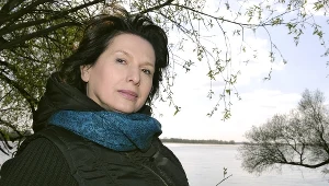 Marzena Trybała na planie serialu "Ekipa"