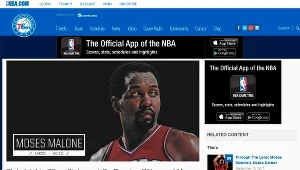 Moses Malone; źródło: nba.com/sixers