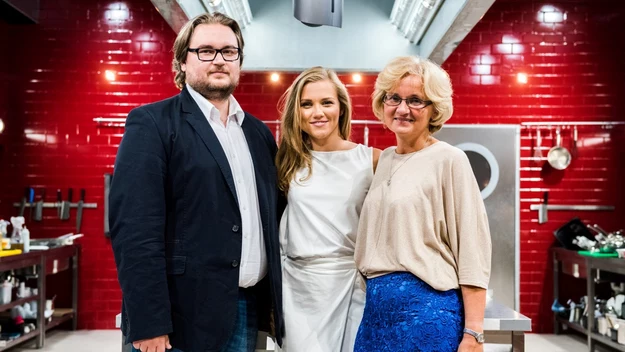 Agnieszka Kaczorowska z mamą i bratem w "Hell's Kitchen