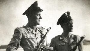 Żołnierze KBW z pistoletami maszynowymi PPSZ wz 43. Zdjęcie z 1947 roku