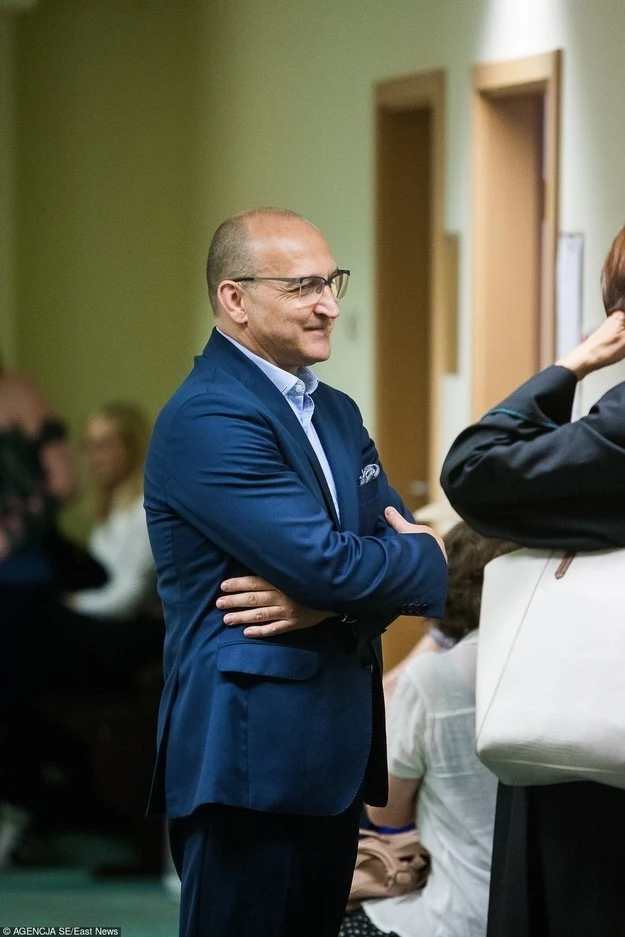 Kazimierz Marcinkiewicz przed rozprawą rozwodową Kazimierz Marcinkiewicz przed rozprawą rozwodową