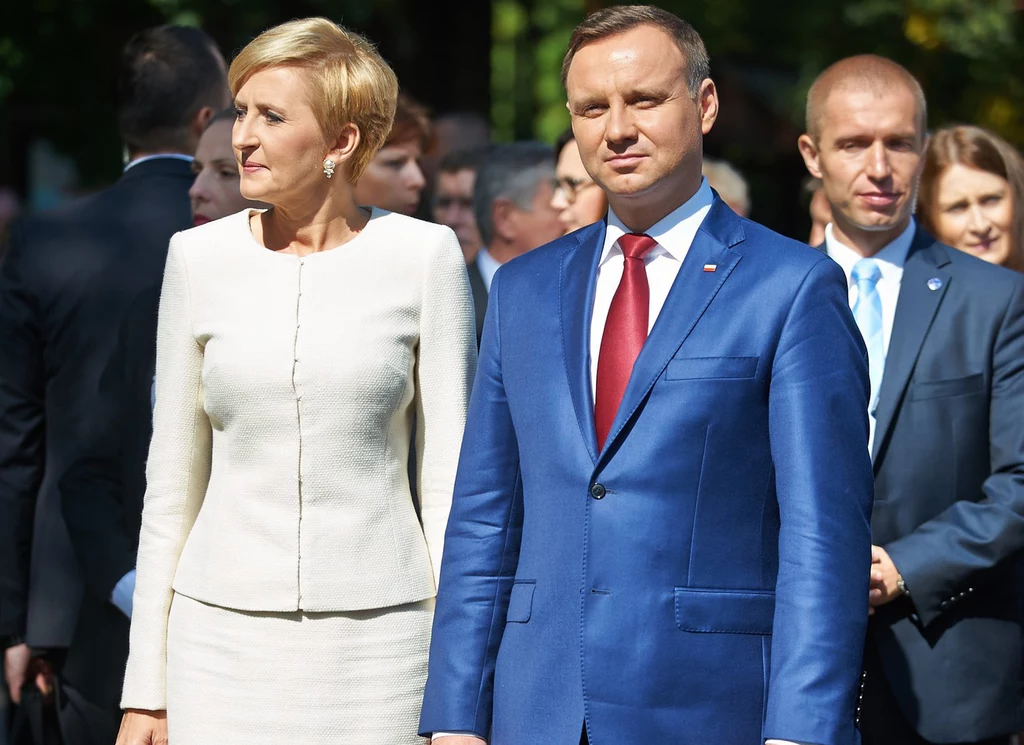 Agata i Andrzej Duda na Dożynkach Prezydenckich w Spale