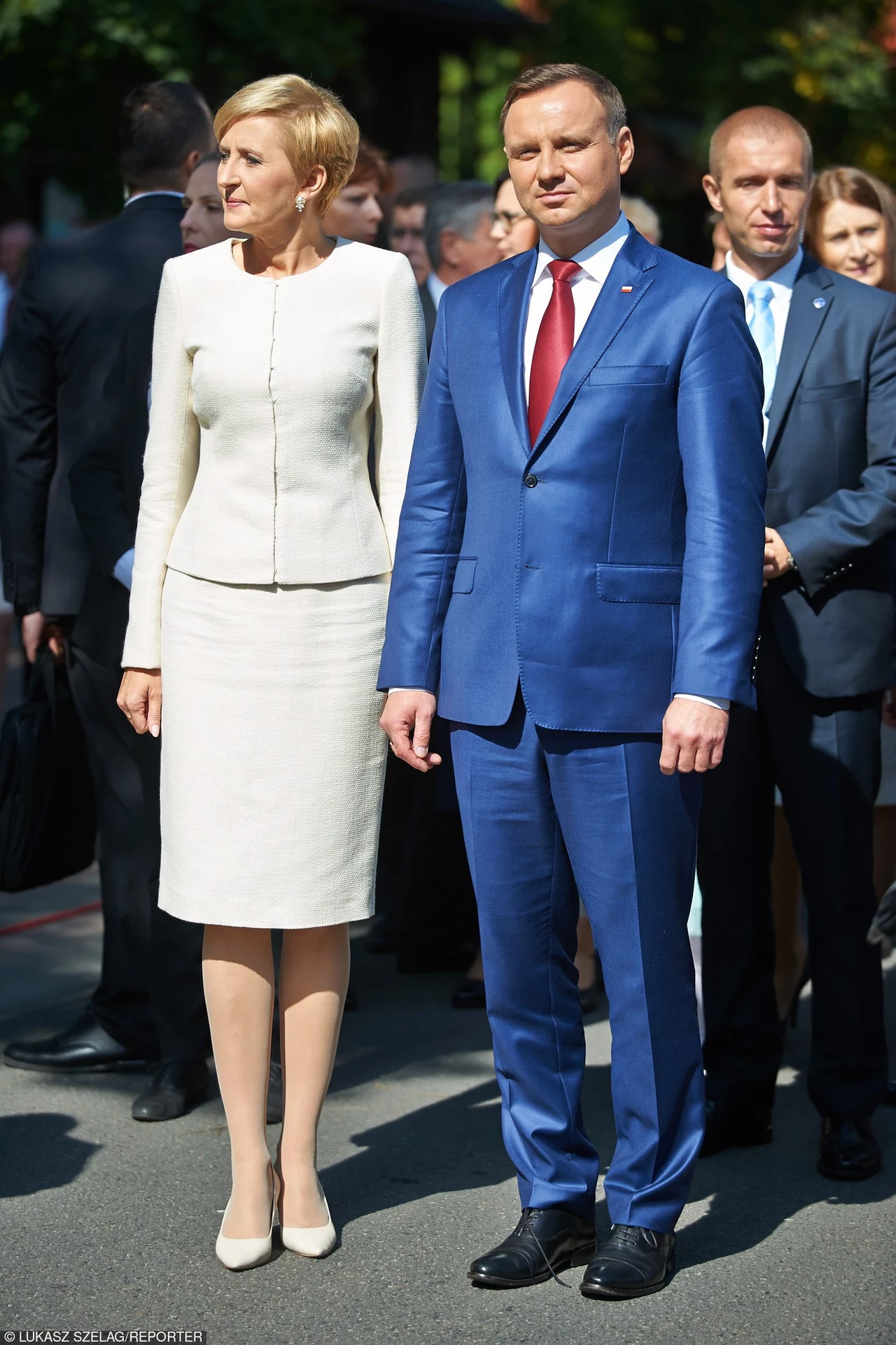 Para prezydencka na Dożynakch w Spale Para prezydencka na Dożynakch w Spale