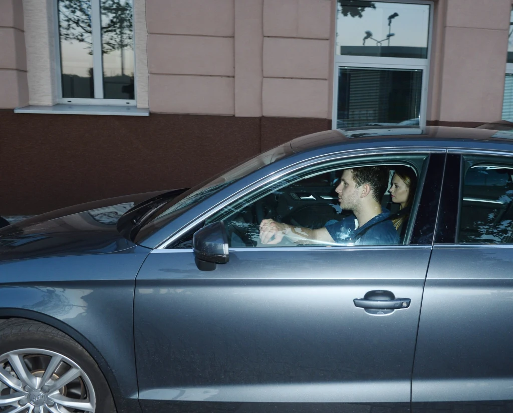 Antoni i Katarzyna wracają z premiery Antoni i Katarzyna wracają z premiery