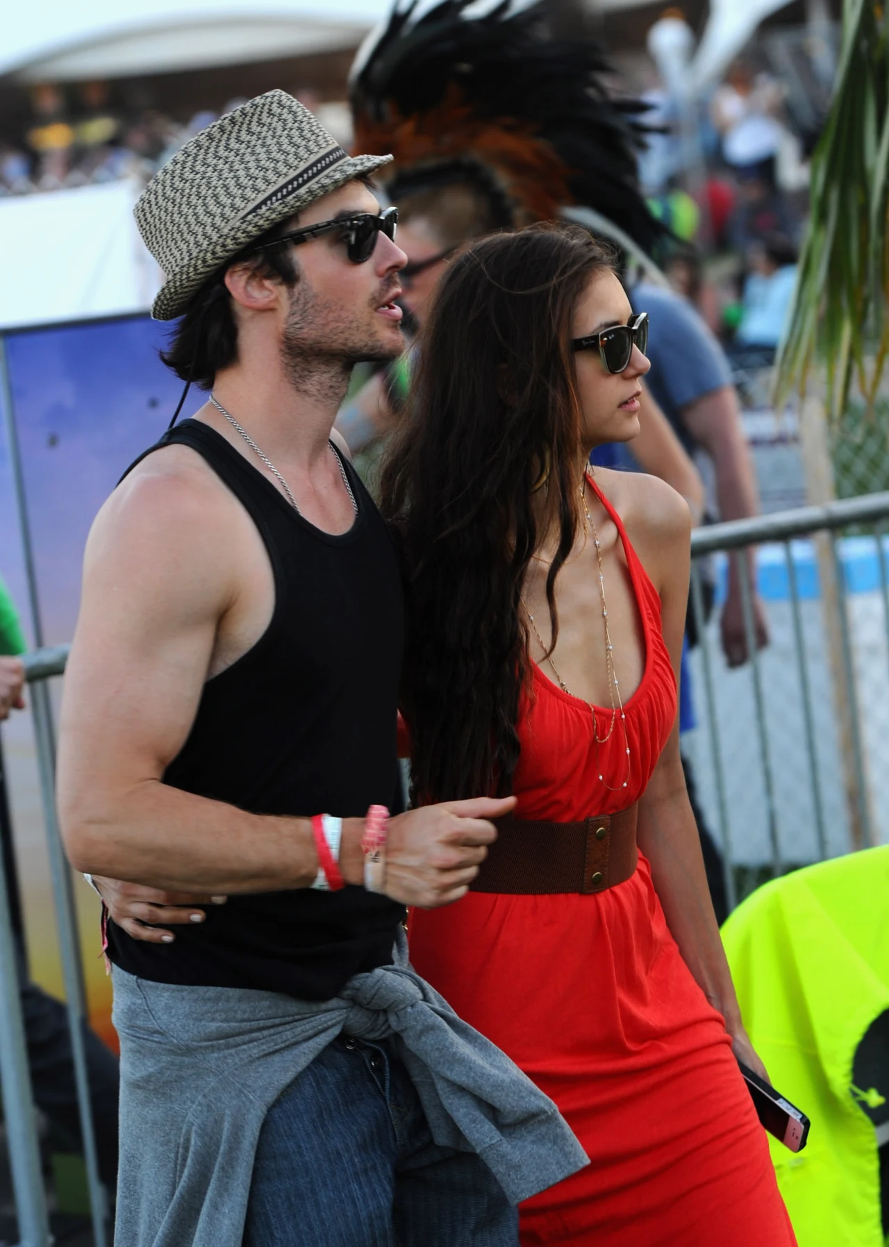 Ian Somerhalder z byłą dziewczyną, Niną Dobrev Ian Somerhalder z byłą dziewczyną, Niną Dobrev