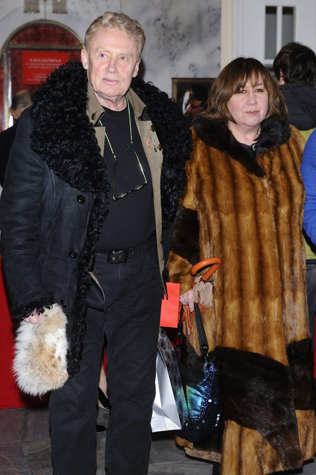 Daniel Olbrychski z żoną