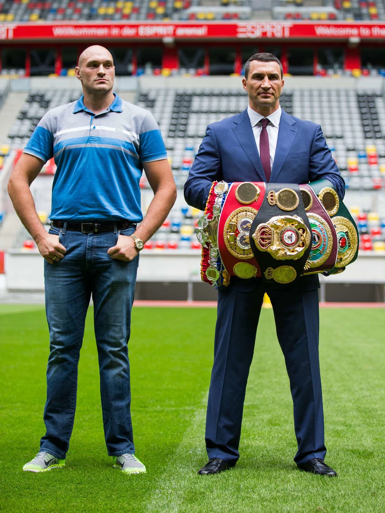 Tyson Fury i Władymir Kliczko Tyson Fury i Władymir Kliczko
