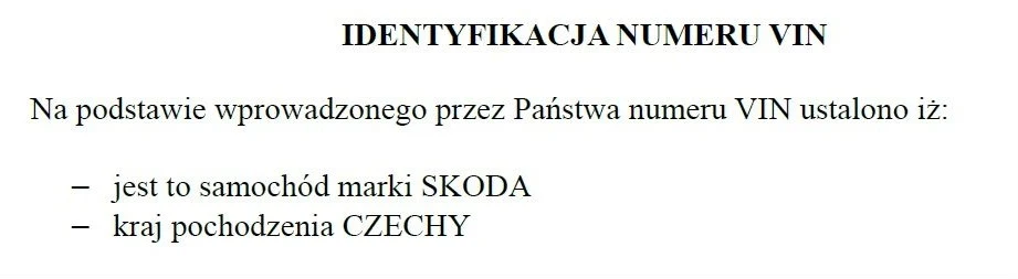 Oto zamówiony raport
