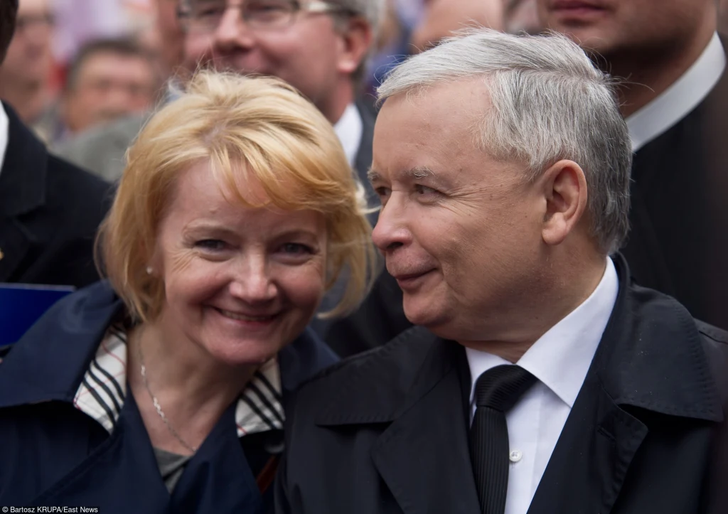 Jolanta Szczypińska i Jarosław Kaczyński Jolanta Szczypińska i Jarosław Kaczyński