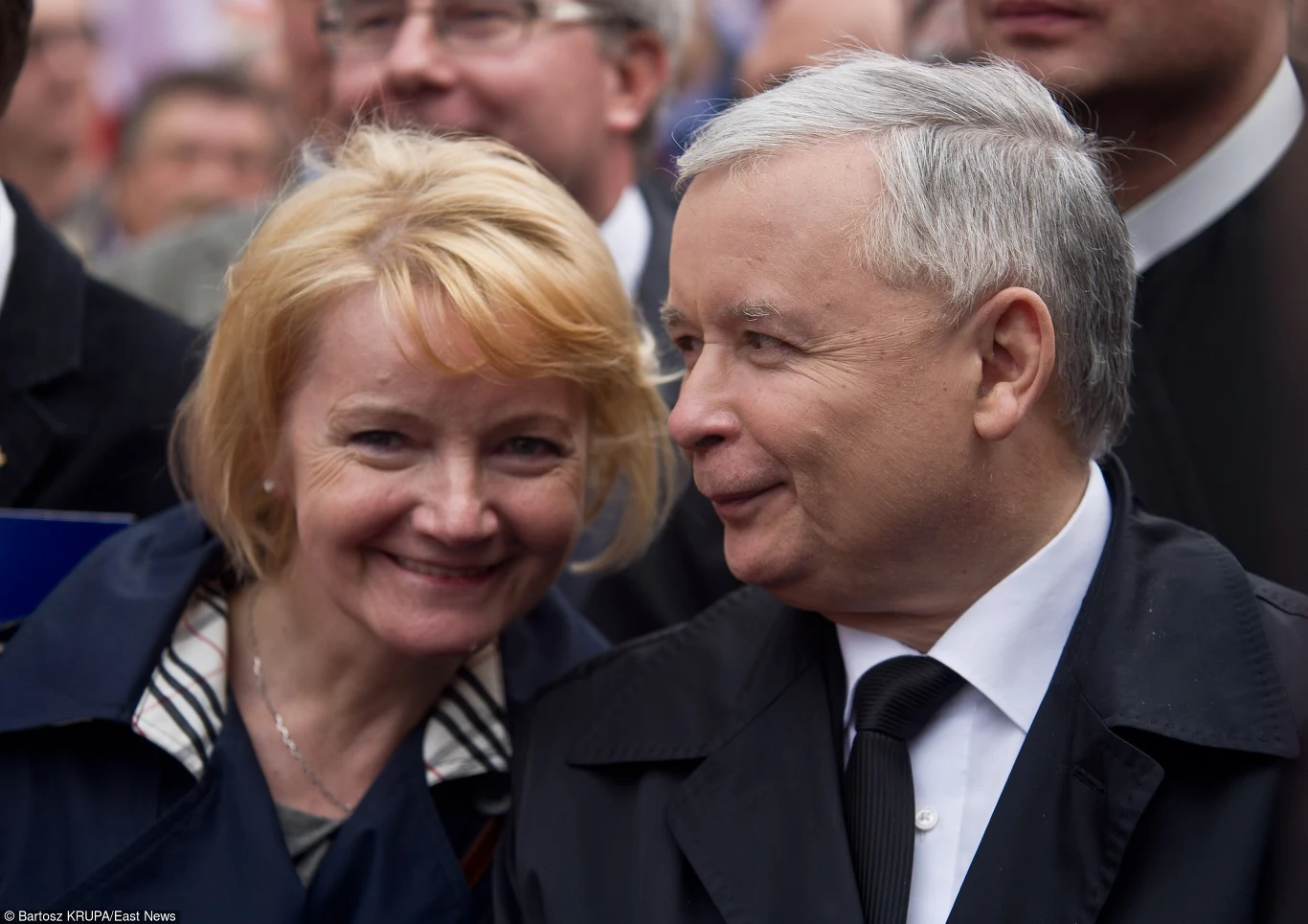 Jolanta Szczypińska i Jarosław Kaczyński 