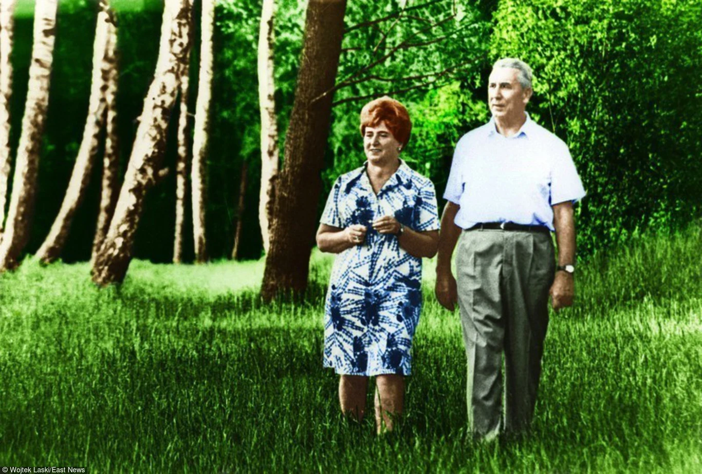 Edward Gierek z żoną Edward Gierek z żoną