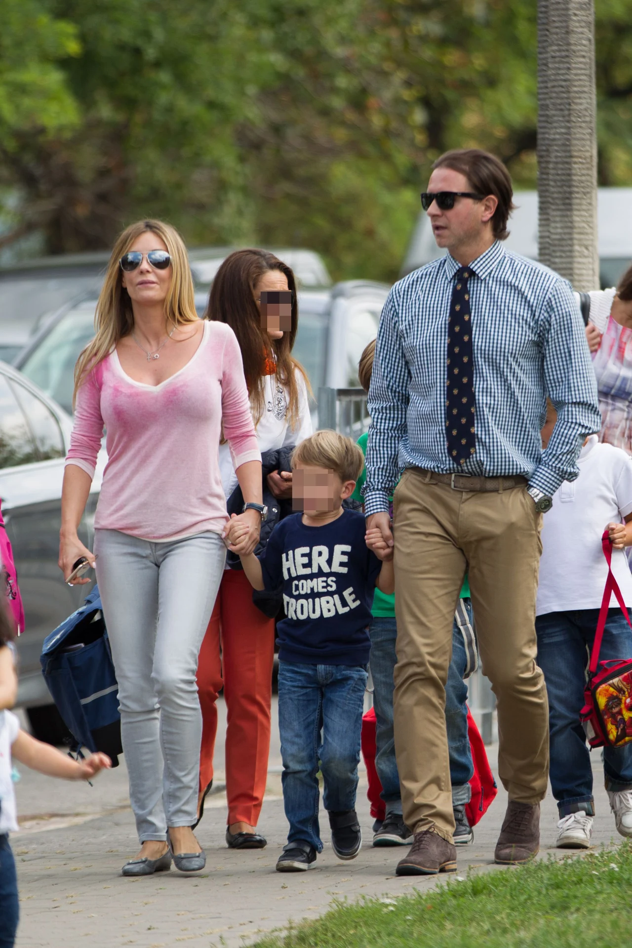 Małgorzata Rozenek i Radek Majdan z dziećmi Małgorzata Rozenek i Radek Majdan z dziećmi