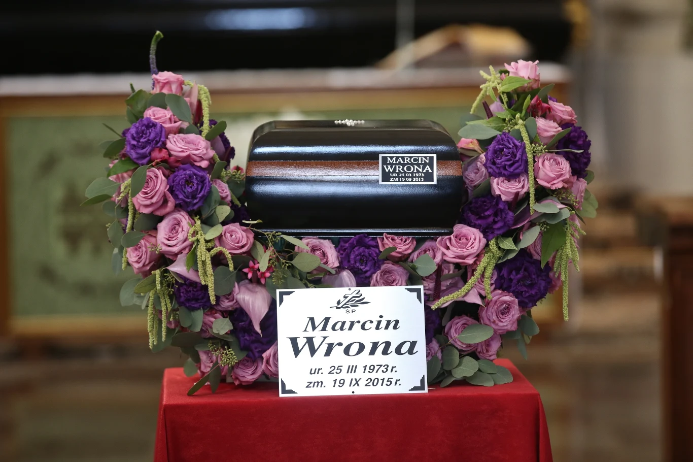 Uroczystości pogrzebowe Marcina Wrony odbyły się 24 września w Kościele Sióstr Wizytek przy Krakowskim Przedmieściu w Warszawie.