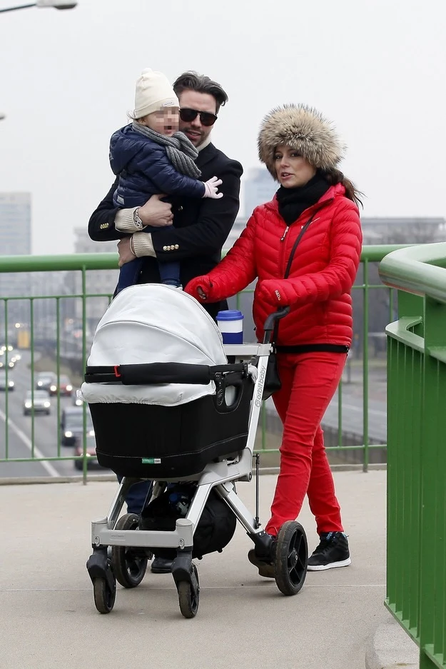 Anna Mucha i Marcel Sora z córką Stefanią i synem Teodorem Anna Mucha i Marcel Sora z córką Stefanią i synem Teodorem