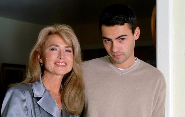 Bogumiła Wander z synem 