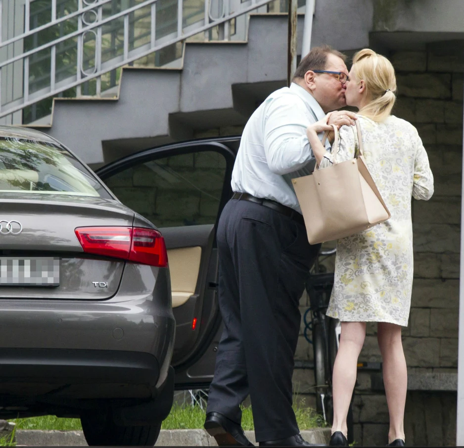 Ryszard Kalisz z obecną ukochaną