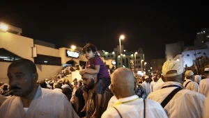 Muzułmańscy pielgrzymi w drodze do Mekki