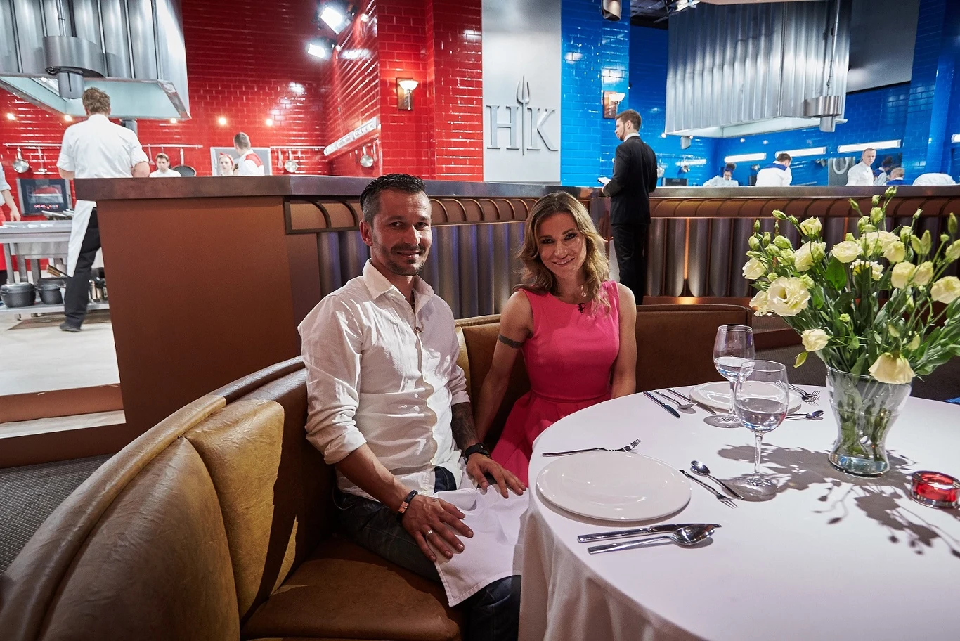 Karolina Pilarczyk z narzeczonym w programie "Hell's Kitchen"